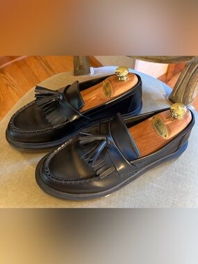 Dr Martens NWOB Adrian Leather Tassel Loafers M7/W8 Black